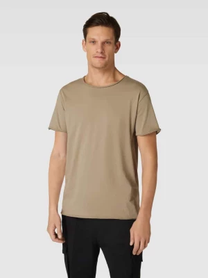 T-shirt z okrągłym dekoltem model ‘Kendrick’ drykorn