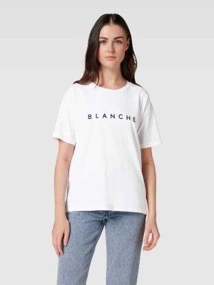 T-shirt z okrągłym dekoltem model ‘MAIN’ Blanche