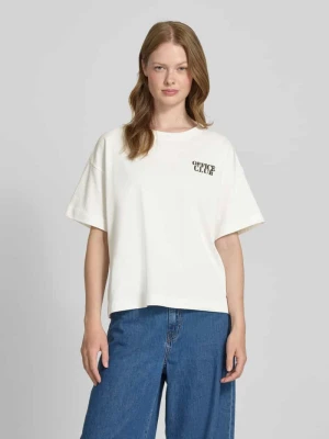 T-shirt z okrągłym dekoltem model 'MONIE OFFICE’ Vila
