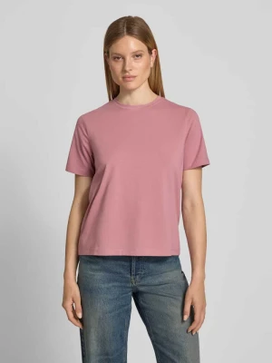 T-shirt z okrągłym dekoltem model 'NORA' Vila Różowawy