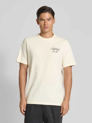 T-shirt z okrągłym dekoltem model ‘Orchard’ Les Deux