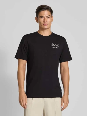 T-shirt z okrągłym dekoltem model ‘Orchard’ Les Deux