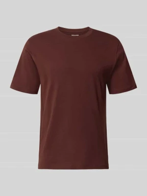 T-shirt z okrągłym dekoltem model 'ORGANIC' Jack&Jones Bordowy