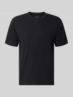 T-shirt z okrągłym dekoltem model 'ORGANIC' Jack&Jones Czarny