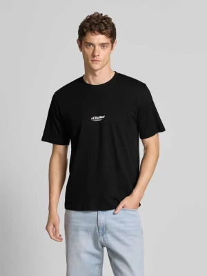 T-shirt z okrągłym dekoltem model 'SOHO' Jack&Jones czarny