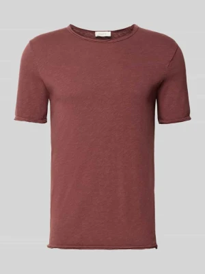 T-shirt z okrągłym dekoltem model 'SONOMA' American Vintage Ciemnoczerwony
