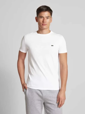 T-shirt z okrągłym dekoltem model ‘Supima’ Lacoste