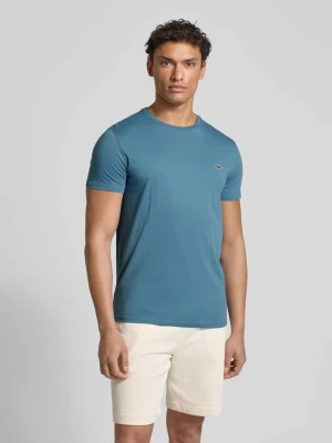 T-shirt z okrągłym dekoltem model ‘Supima’ Lacoste
