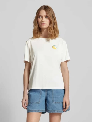 T-shirt z okrągłym dekoltem model ‘SYBIL’ Vila