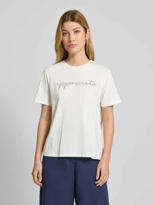 T-shirt z okrągłym dekoltem model ‘SYBIL’ Vila