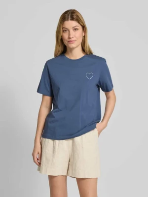 T-shirt z okrągłym dekoltem model ‘SYBIL’ Vila