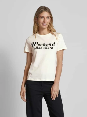 T-shirt z okrągłym dekoltem model ‘ZIRLO’ Weekend Max Mara