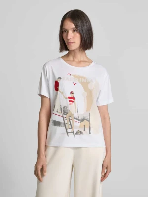 T-shirt z okrągłym dekoltem monari