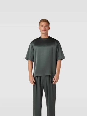T-shirt z okrągłym dekoltem Nanushka Średnioszary
