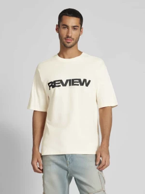 T-shirt z okrągłym dekoltem REVIEW