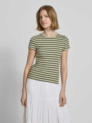 t-shirt z okrągłym dekoltem REVIEW