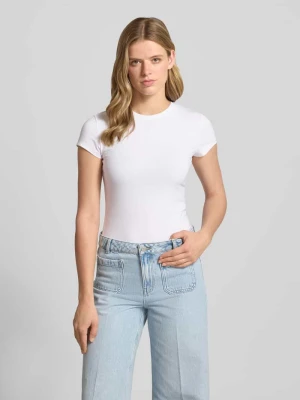 t-shirt z okrągłym dekoltem REVIEW Biały