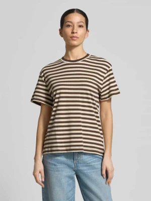 t-shirt z okrągłym dekoltem Stefanel