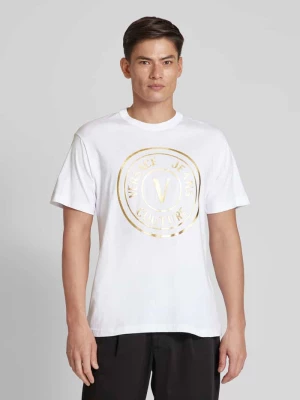 T-shirt z okrągłym dekoltem Versace Jeans Couture