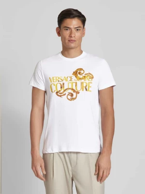 T-shirt z okrągłym dekoltem Versace Jeans Couture
