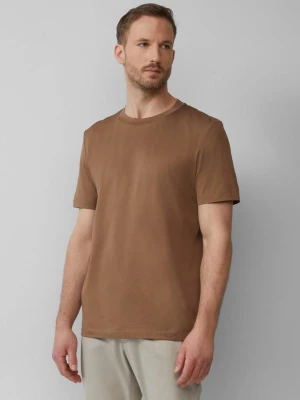 T-shirt z okrągłym dekoltem z merceryzowanego bawełnianego dżerseju s.Oliver brązowy
