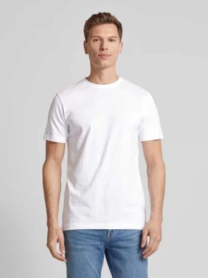 T-shirt z okrągłym prążkowanym dekoltem w zestawie 2 szt. OLYMP Level Five