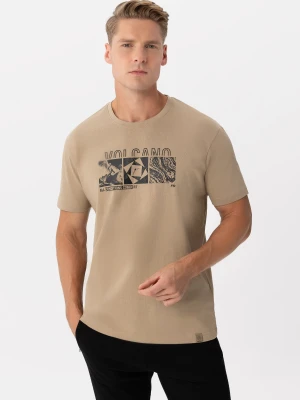 T-shirt z outdoorowym nadrukiem, Comfort Fit, T-KELLY Volcano