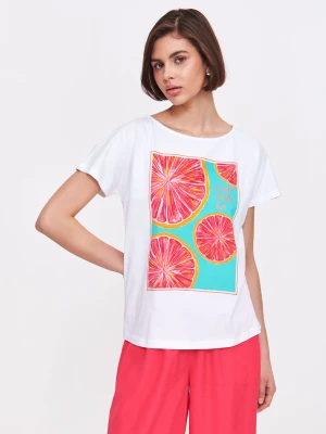 T-shirt z owocowym nadrukiem Top Secret