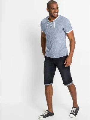T-shirt z ozdobnym sznurowaniem, z bawełny organicznej bonprix