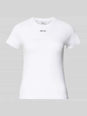 T-shirt z ozdobnymi szwami aim'n