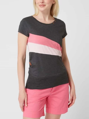 T-shirt z paskami w kontrastowym kolorze model ‘Clea’ ALIFE & Kickin