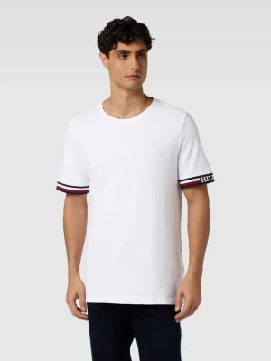 T-shirt z paskami w kontrastowym kolorze Tommy Hilfiger