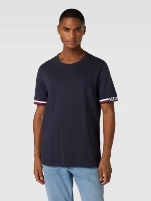 T-shirt z paskami w kontrastowym kolorze Tommy Hilfiger