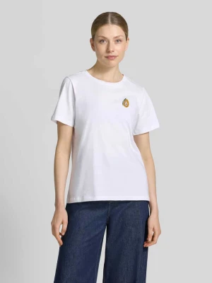 t-shirt z perłami i okrągłym dekoltem Smith and Soul