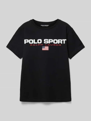 T-shirt o kroju regular fit z bawełny Polo Sport