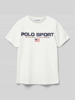 T-shirt o kroju regular fit z bawełny Polo Sport