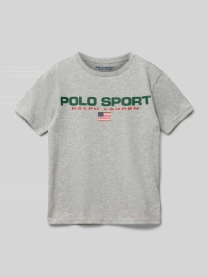 T-shirt o kroju regular fit z bawełny Polo Sport