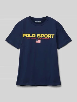 T-shirt o kroju regular fit z bawełny Polo Sport