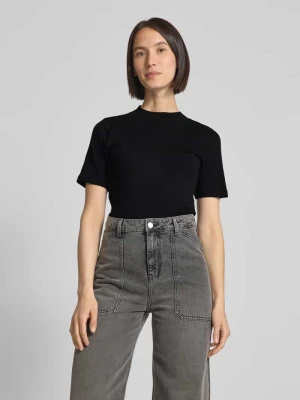 Zdjęcie produktu T-shirt z prążkowaną stójką Christian Berg Woman