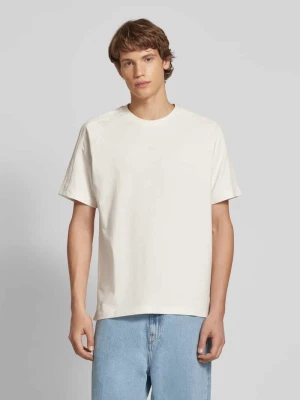 T-shirt z prążkowanym okrągłym dekoltem adidas Originals