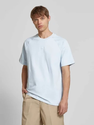 T-shirt z prążkowanym okrągłym dekoltem adidas Originals
