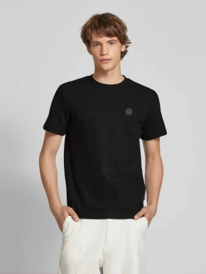 T-shirt z prążkowanym okrągłym dekoltem Blend