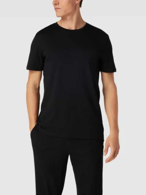 T-shirt z prążkowanym okrągłym dekoltem Christian Berg Men