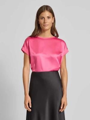 T-shirt z prążkowanym okrągłym dekoltem Christian Berg Woman