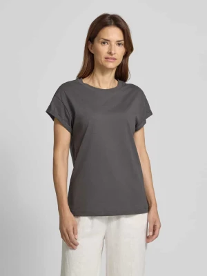 T-shirt z prążkowanym okrągłym dekoltem Jake*s Casual