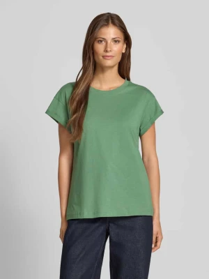 T-shirt z prążkowanym okrągłym dekoltem Jake*s Casual