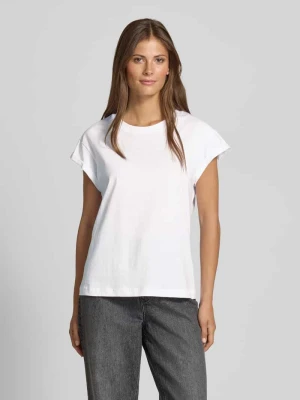 T-shirt z prążkowanym okrągłym dekoltem Jake*s Casual