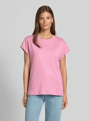T-shirt z prążkowanym okrągłym dekoltem Jake*s Casual