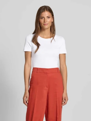T-shirt z prążkowanym okrągłym dekoltem Jake*s Casual