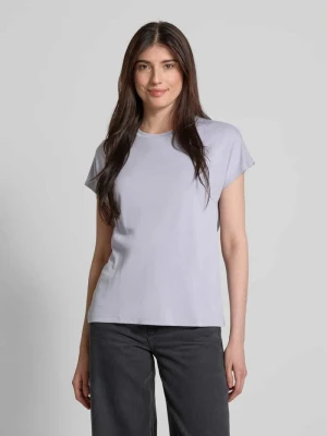 T-shirt z prążkowanym okrągłym dekoltem Jake*s Collection